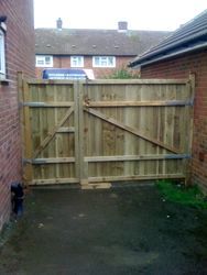 New fence and gate